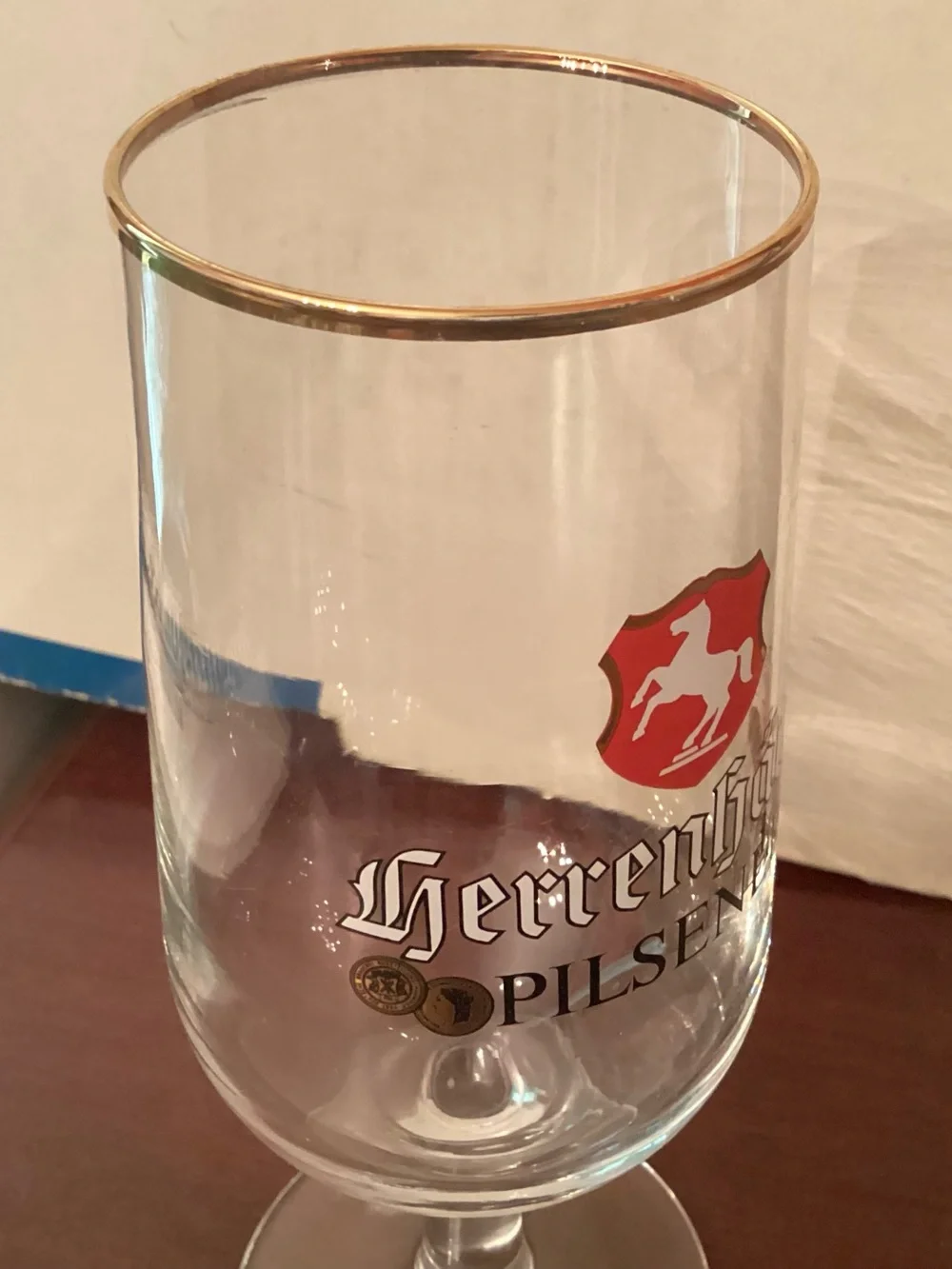 Beer Glass Vintage 1960s–70s Herrenhäuser Pilsener Beer Flute